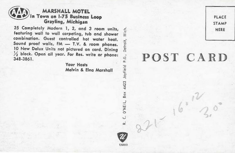 Hospitality House Motel (Marshall Motel) - Old Photos And Post Cards